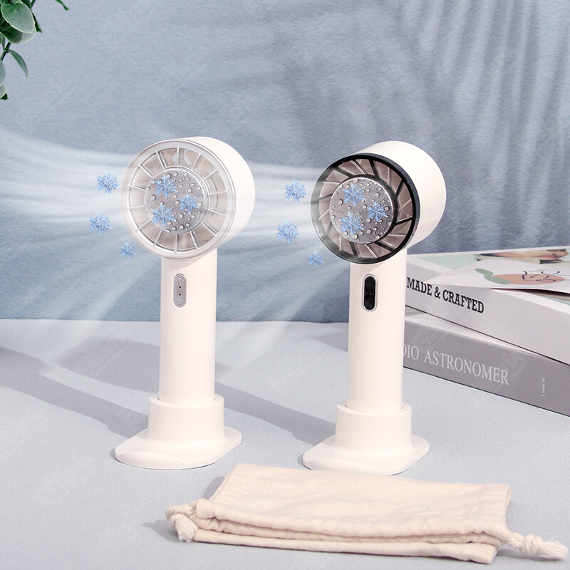 Portable Hand Fan Semiconductor Refrigeration Cooling 2200mAh Battery USB Rechargeable Mini Handheld Fan Air Cooler Outdoor
