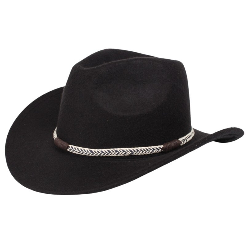 เครื่องประดับหมวกคาวบอย Fedora หมวกลูกปัด เข็มขัดปานามา Hatband หมวกคาวบอยตะวันตก