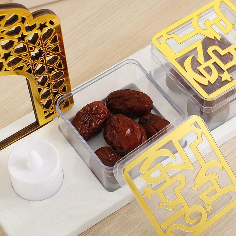 Alimentação para o partido do Ramadan, Eid Moon Star Tray, Candy Table Decoration