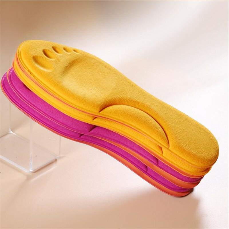 Dalaman sepatu termal, pemanas sendiri untuk kaki hangat busa memori dukungan lengkungan sol untuk wanita musim dingin sepatu olahraga bantalan sepatu pemanasan sendiri