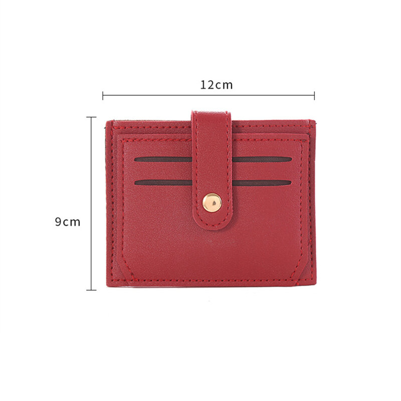 PU Leather Women's Hasp Card Wallet Small Change Purse For Female Short Card Holders with Coin Pocket Driver's License Cover