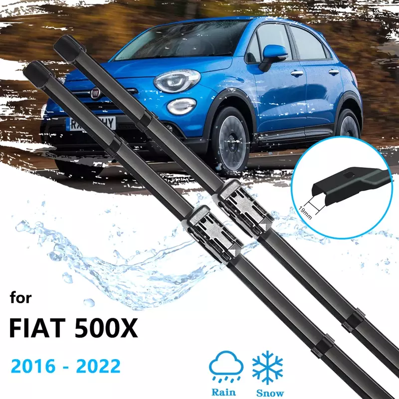 For Fiat 500x 2016 2017 2018 2019 2020 2021 2022 Car Front Wiper Windshield Windscreen Window Cleaning Replacement 26 14