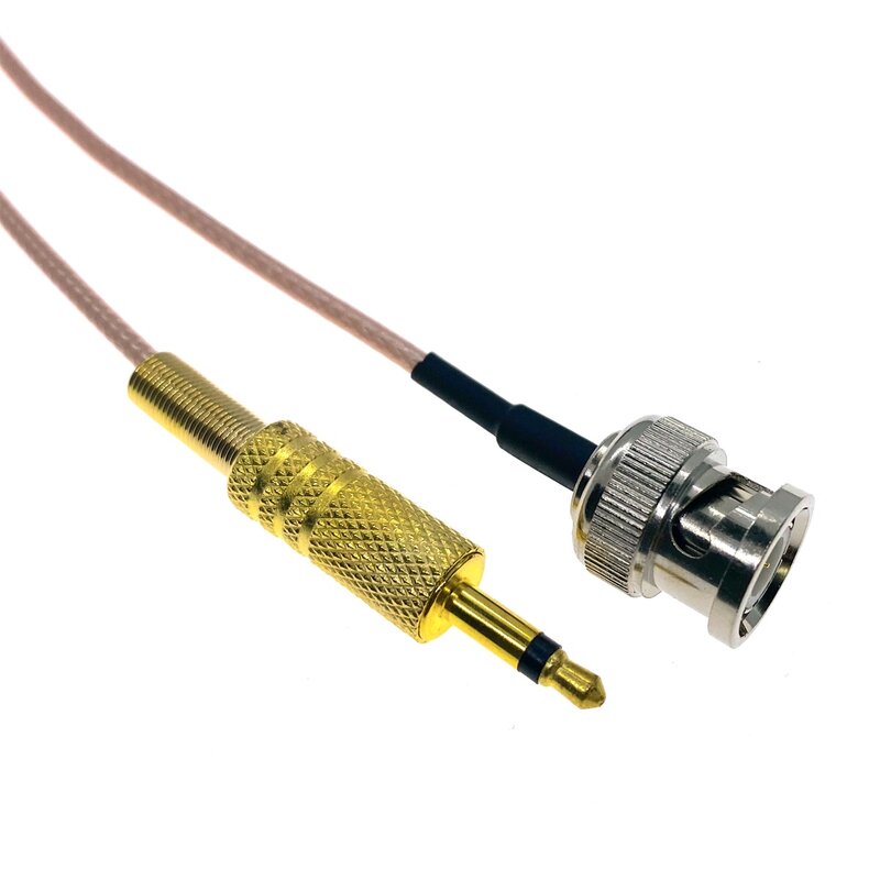 RG316 BNC MALE to 3.5mm 1/8" TS Male 50ohm RF Coax Extension Cable Pigtail Coaxial