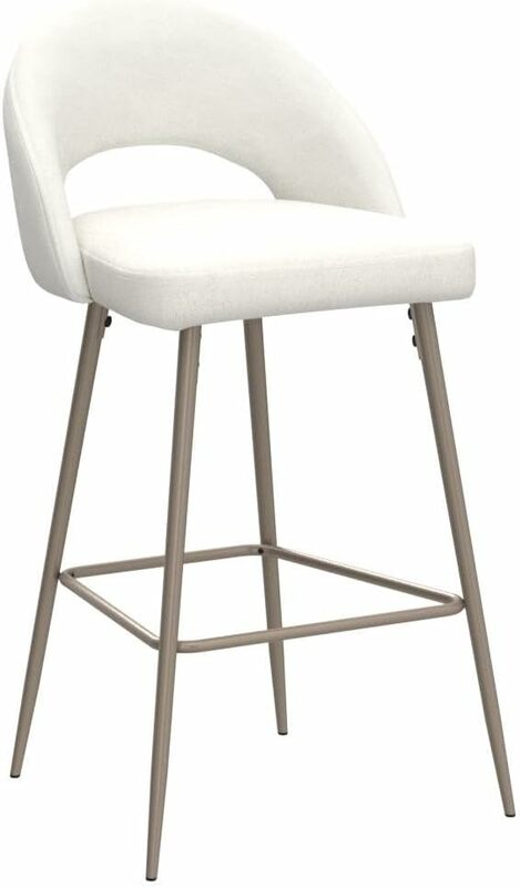 Glitzالمنزل-مقاعد عالية حديثة ، مجموعة من مقاعد بار بارتفاع 2 ، 40 بوصة ، مصنوعة من جلد البولي يوريثان ، مع أرجل معدنية