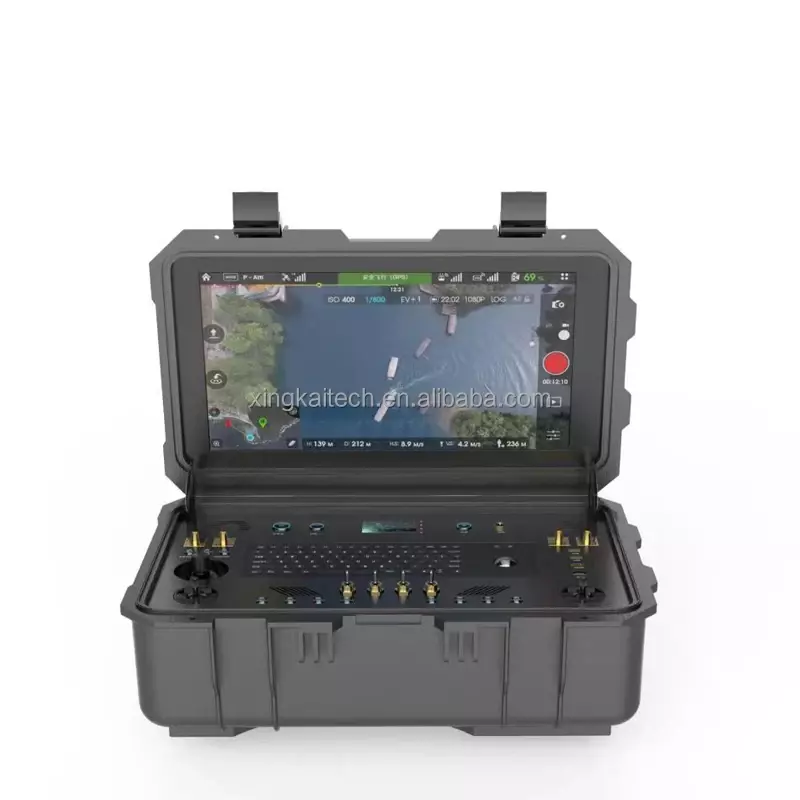 Controller di volo per Drone portatile multifunzionale UAV stazione di controllo a terra a lunga distanza UAV GCS System accessori per droni