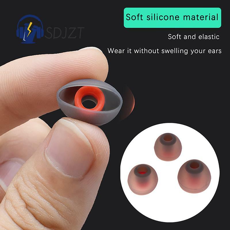 2Pairs In-ear Earphone Covers Earbuds Eartips Accessories Ear Pads For Headphones Earphone Tips Silicone Ear Tips