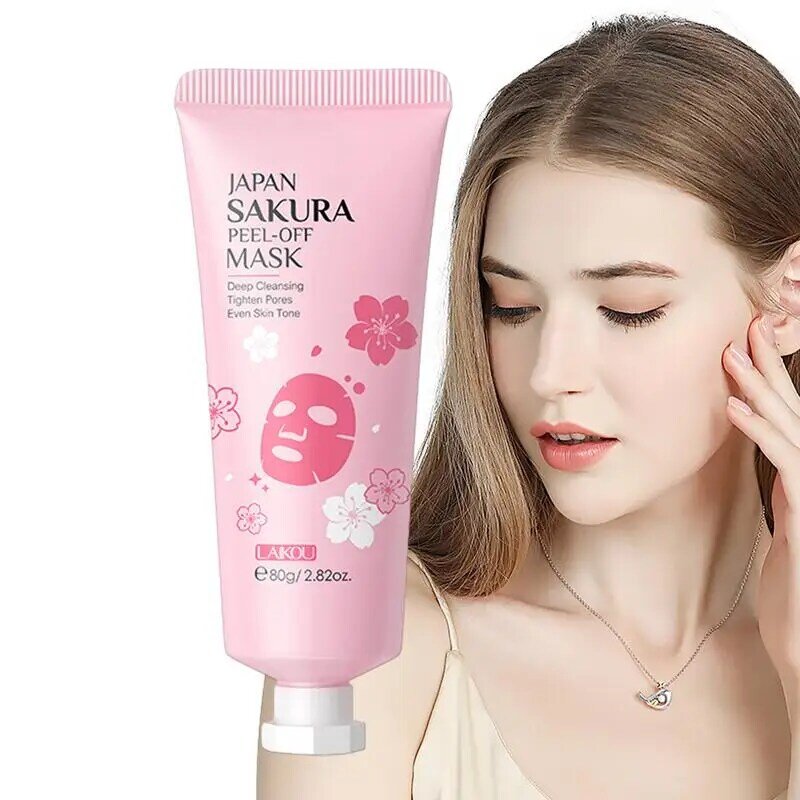 Sakura Maskerade 80G Verhelderende Gezichtsmasker Hydratatie Voor Stralende En Gladde Huid Diepe Reiniging Huidverzorging