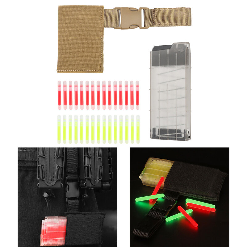 Marking Light,with Fixed Sleeve, Signal Sticks Marker,Lighting Long Time Glow,Pouch Hanger,Portable Dispenser