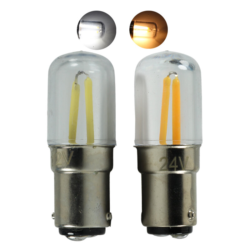 Bombilla de filamento Led, lámpara pequeña COB B15, T18, B15D, 12v, 24v, 110v, 220v, lámpara para candelabro, máquina de coser de cristal, luz para el hogar