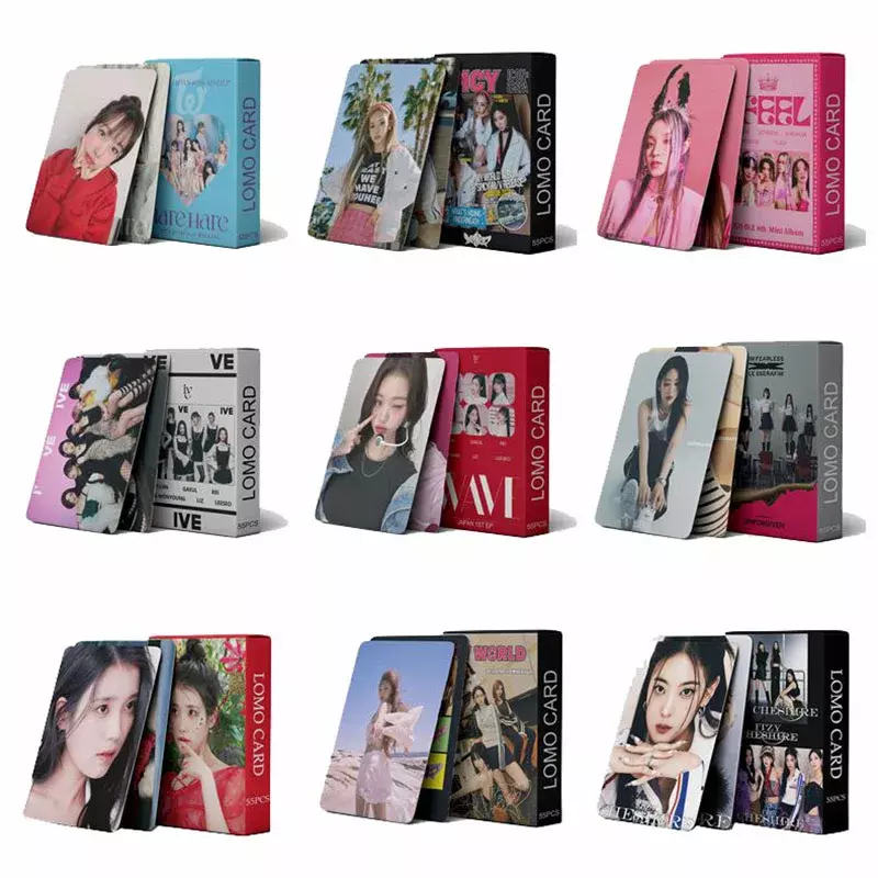 Kpop due volte Aespa ITZY IU IVE kepuntphotocards 2022 nuovo Album Lomo Cards Formula of Love Girls cartoline stampa fotografica fan regalo