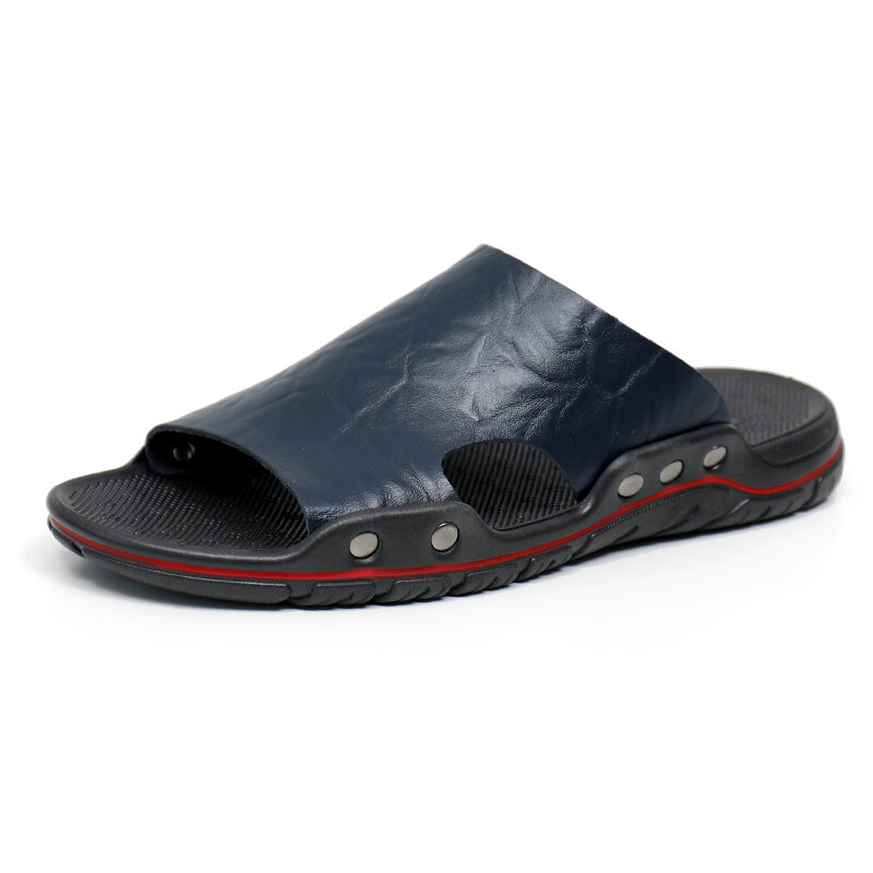 Sandal untuk pria musim panas sepatu pantai remaja ujung terbuka sandal pantai multifungsi ganda Non selip Gratis pengiriman untuk sandal pria