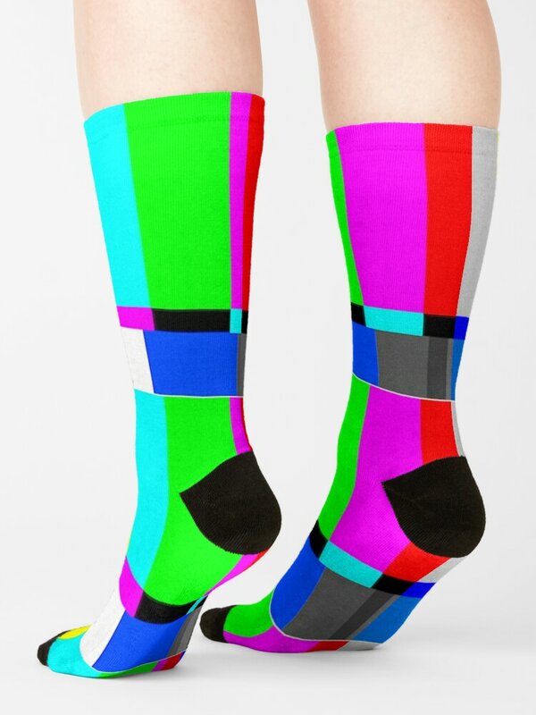 SMPTE Standard Definition Television Color Bars Socks tennis Golf socks essential gift Designer Man Socks Women's