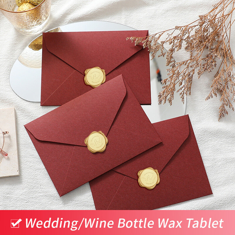 Glitter Aurora Wax Seal Stamp Beads Cherry Flower Shape DIY Envelope Wedding Invitation Scrapbooking Handcraft Decor