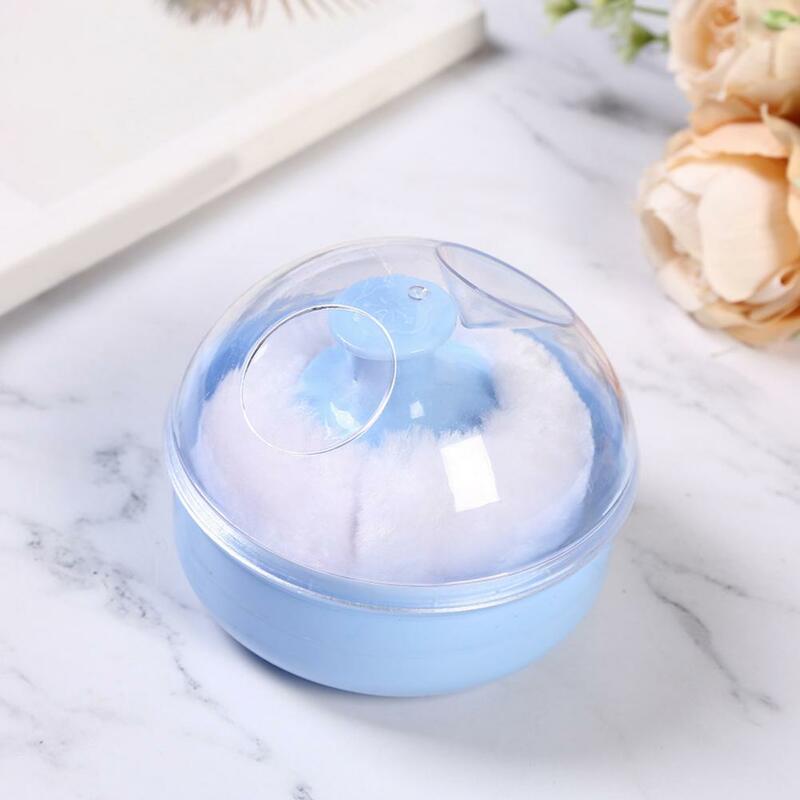 Baby Powder Case Dustproof Smell-less Baby Talcum Powder Container with Puff Skin-touching Powder Puff Box Makeup Tools