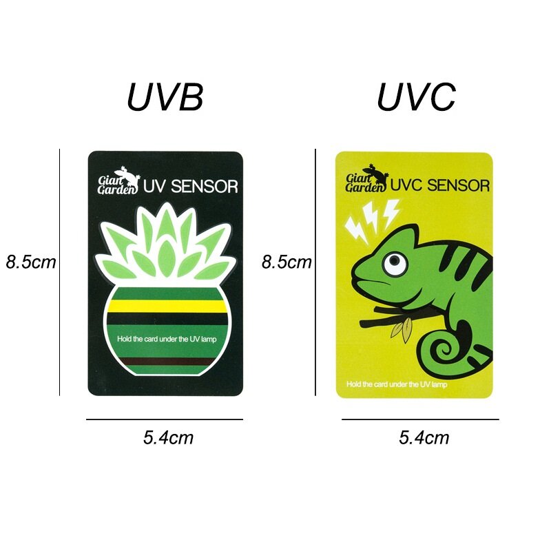 5Pcs UVB แผ่นเรืองแสงหลอดไฟ Tester สัตว์เลื้อยคลาน UVA UVC เรืองแสงเครื่องทดสอบหลอดไฟการ์ดโคมไฟสัตว์เลื...