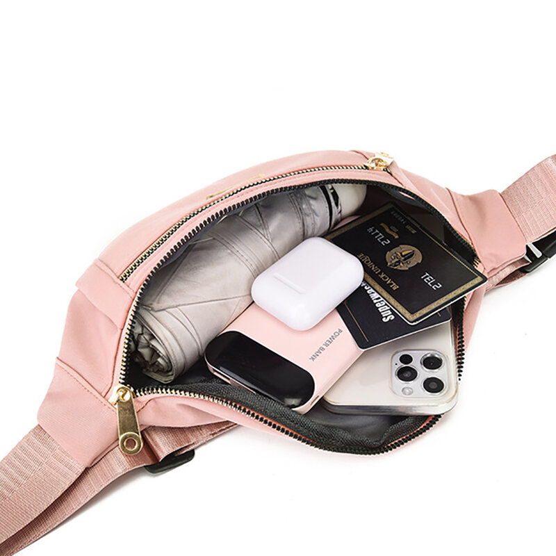 Unisex Waist Bag Small Canvas Shoulder Crossbody Bags for Women 2023 Men's Sports Fanny Pack Fashion Phone Female Chest Bag