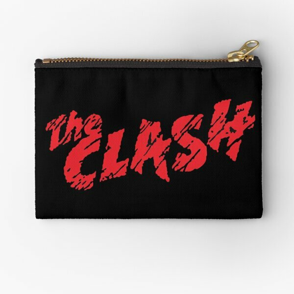 Gadis dengan sling The Clash The Clash ritsleting kantong kemasan pria kunci uang celana dalam kosmetik tas kecil murni