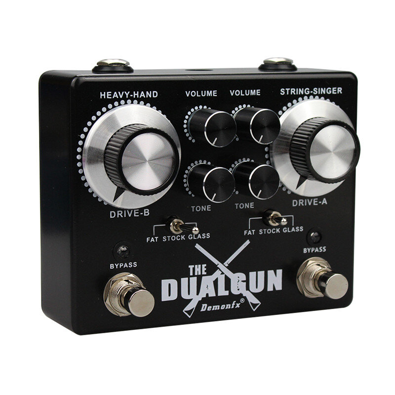 Demonfx Dualgun Hoge Kwaliteit Gitaar Effect Pedaal Overdrive Distortion Met True Bypass