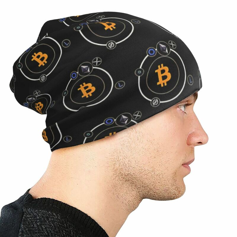 Bonnet Hats Men Women's Thin Skullies Beanies Hat Crypto Cryptocurrency Autumn Spring Warm Cap Design Caps
