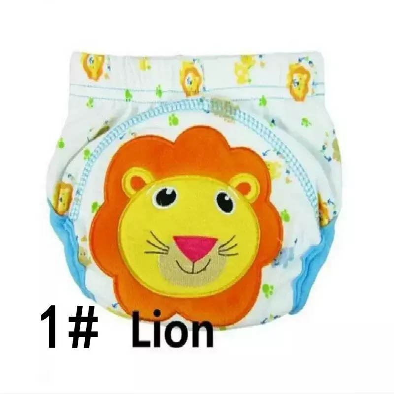 6 buah/lot celana latihan Toilet anak laki-laki tahan air desain kartun celana bayi dapat digunakan kembali setelan 9-15kg
