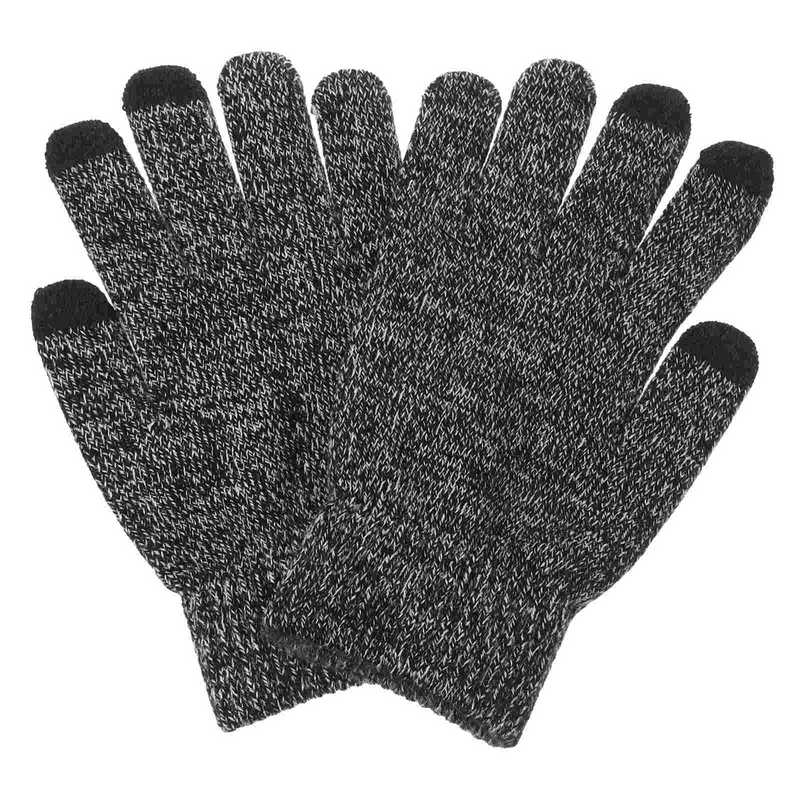 Autumn and Winter Knitted Gloves Men Gym Warm Mens for Cold Weather Fitness Running
