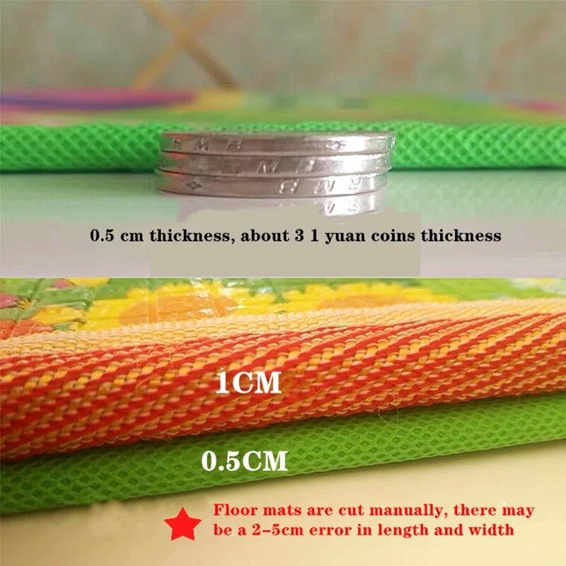 1Cm/0.5Cm Tebal Ramah Lingkungan EPE Tebal Bayi Merangkak Bermain Tikar Karpet Bermain Tikar untuk Keselamatan Anak-anak Tikar Karpet Hadiah