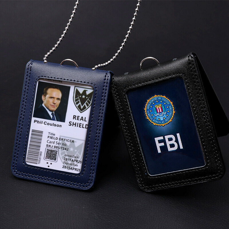 Официальный репортер США полицейский военный значок для удостоверения личности держатель для визиток из натуральной кожи именные этикетки для персонала