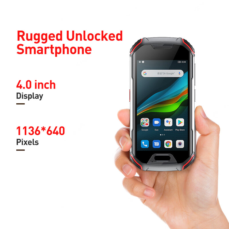 Unihertz-Smartphone Atom L, téléphone portable robuste, étanche, débloqué, 6 Go, 128 Go, Android 11, 8MP, 48MP, touristes, SIM, NDavid, matin