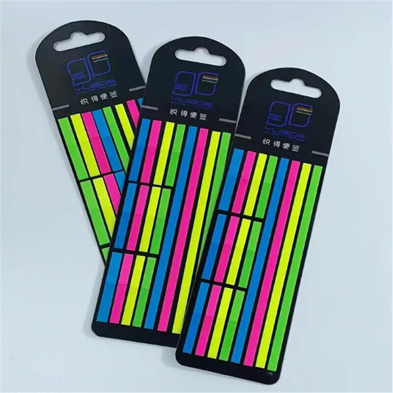 320Pcs Color Stickers Transparent Fluorescent Index Tabs Flags Sticky Note Stationery Children Gifts School Office Supplies