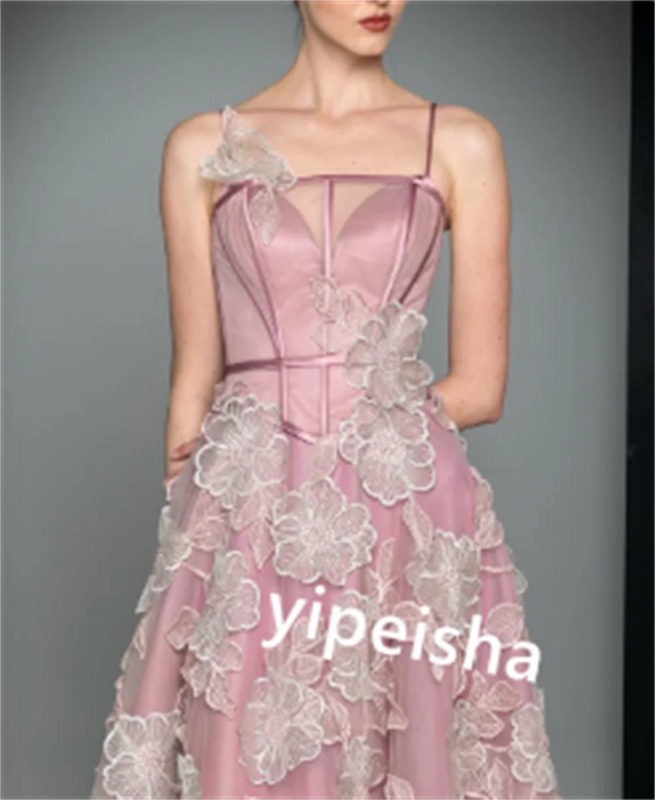 Tiulowa plisowana urodzinowa suknia bez ramiączek na miarę sukienki Midi