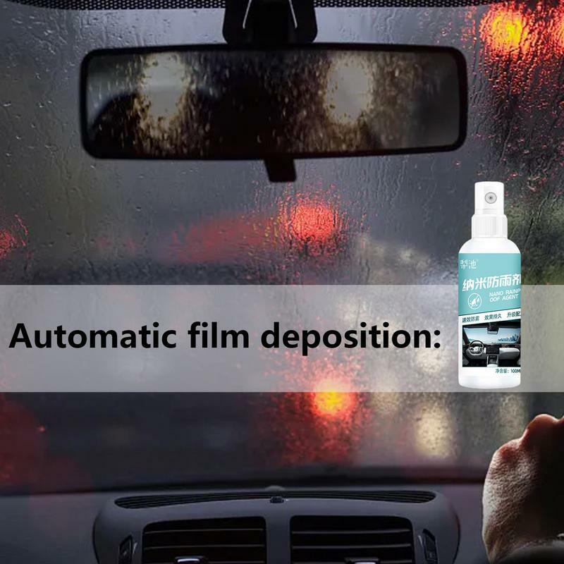 Spray antipioggia agente di rivestimento impermeabile Spray antiappannamento per finestrino dell'auto protezione multiuso Spray scudo d'acqua per esterni