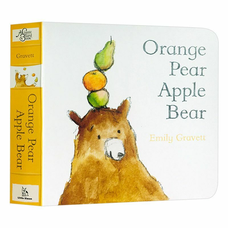 Orange Pear Apple Bear:English Picture Books，Early Education Enlightenment Books for Children Aged 3-6 Years Old