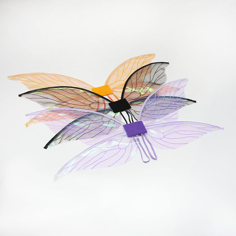 Butterfly Fairy Wings Dress Up Angel ปีกสาววันเกิด Party Favor อุปกรณ์เสริมการ์ตูนคอสเพลย์ Cicada Elf ปีกเจ้าหญิงสวมใส่