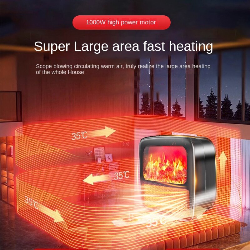 เครื่องทำความร้อนไฟฟ้าแบบเร็วขนาดเล็กสำหรับใช้ในบ้าน pemanas ruangan elektrik ใหม่