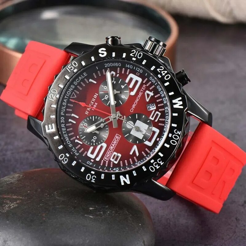 Relógio esportivo multifunções de luxo masculino, marca original, impermeável, automático, data, cronógrafo, quartzo, AAA, relógio, qualidade superior