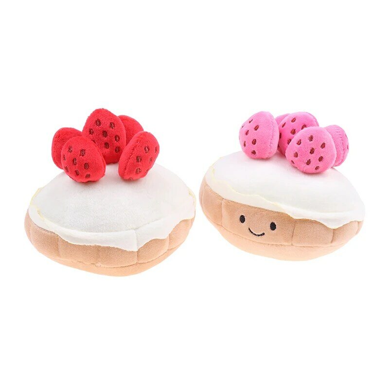 10cm Stuffed Cake Plushie Strawberry Fruit  Muffin Shape Plush Toys Cute Face Cream Cake Parsty Decor Party Gift Toys