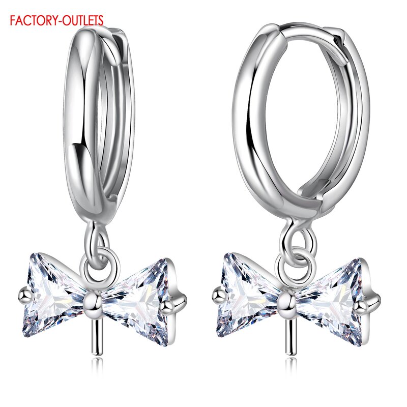 0.01USD Sterling Silver Genuine 925 Fashion Women orecchini risultati di gioielli per gioielli fai da te accessorio per orecchini fini