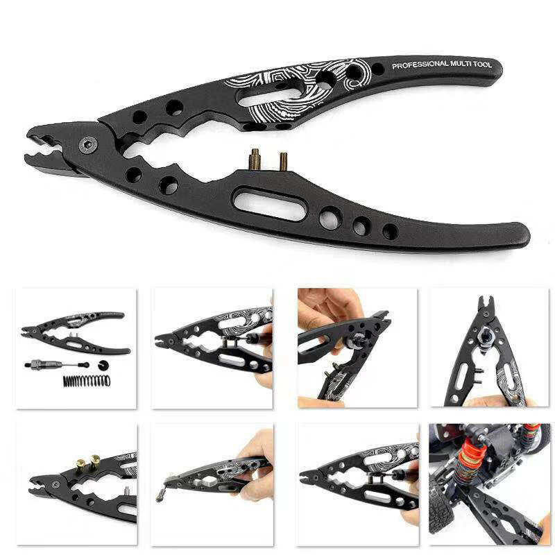 RC Metal Clamp Multi-Function Shock Absorber Pliers Ball Head Pliers Clip For for RC Model 1/8 1/10 RC Car Crawler