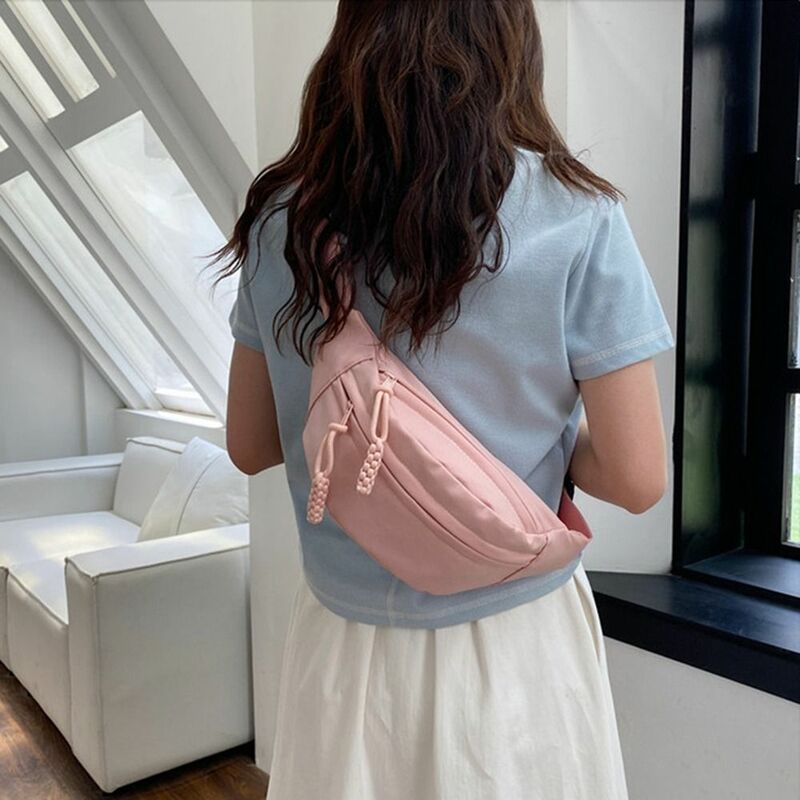 Borsa in tela tinta unita moda borse a tracolla impermeabili di grande capacità borse da donna