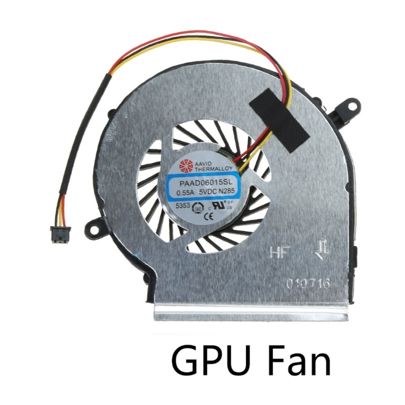Radiador para notebook paad06015sl, ventilador refrigeração para cpu gpu ge72 ge62 pe60 pe70 gl62 gl72 2qd 5v 0,55a