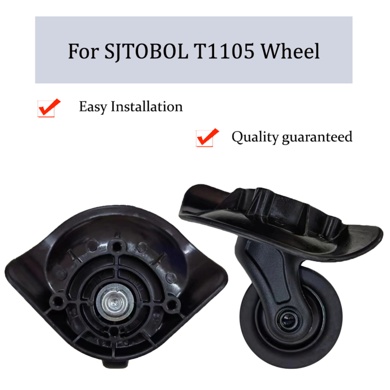 Universal resistente ao desgaste Bagagem Roda, Trolley Case, polia deslizante rodízios, Repair Wheel, Slient, Adequado para SJTOBOL T1105