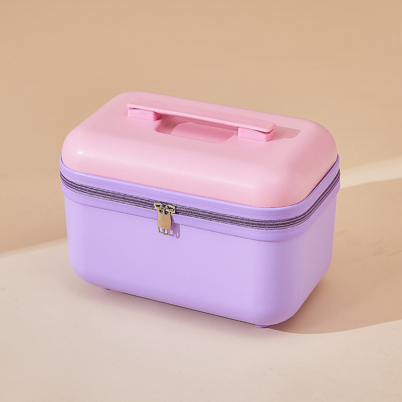 Nuovo bagaglio portatile, confezione regalo da 14 pollici da donna, scatola da viaggio, scatola per il trucco, scatola portaoggetti di grande capacità da 16 pollici