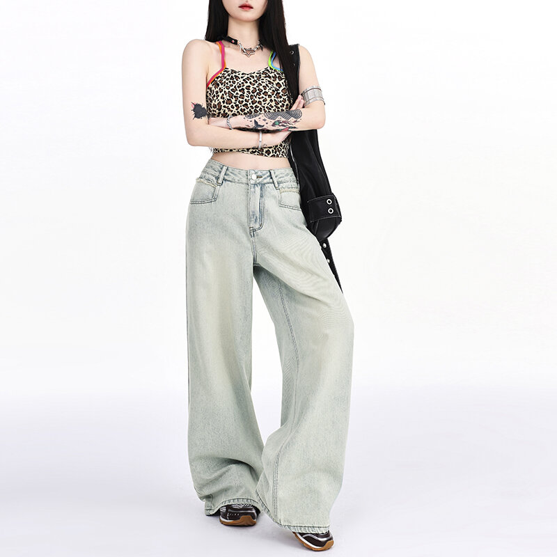 Свободные винтажные узкие джинсы в стиле ретро с завышенной талией, летние новые классические длинные модные простые повседневные женские джинсы