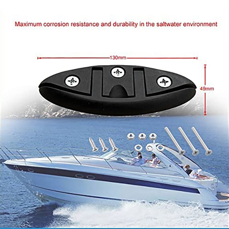 5 Inch Flip-Up Dock Cleat Boat Folding Cleat For Boat Kayak Hardware Line Rope Cleat Accessories