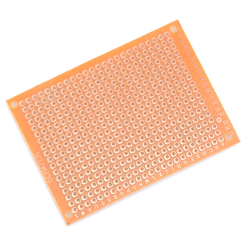 Carte universelle PCB jaune, papier prototype bricolage, 5x7 PCB, 5cm, 7cm, 10 pièces
