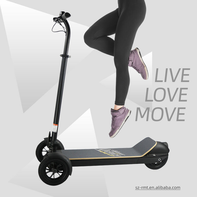 Scooter elétrica dobrável para adultos, skate de mobilidade, 3 rodas, 500W, armazém da UE, pronto para enviar