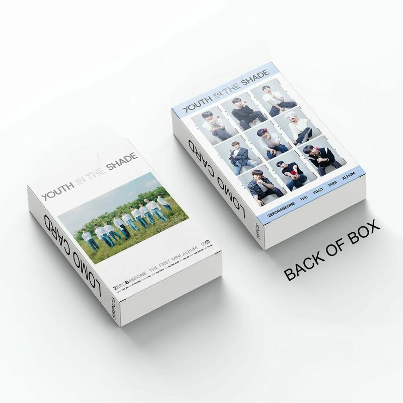 Zerobase1枚のカードアルバム、kpop looカード、シェードで若者、写真プリントカードセット、ファンコレクション、55個