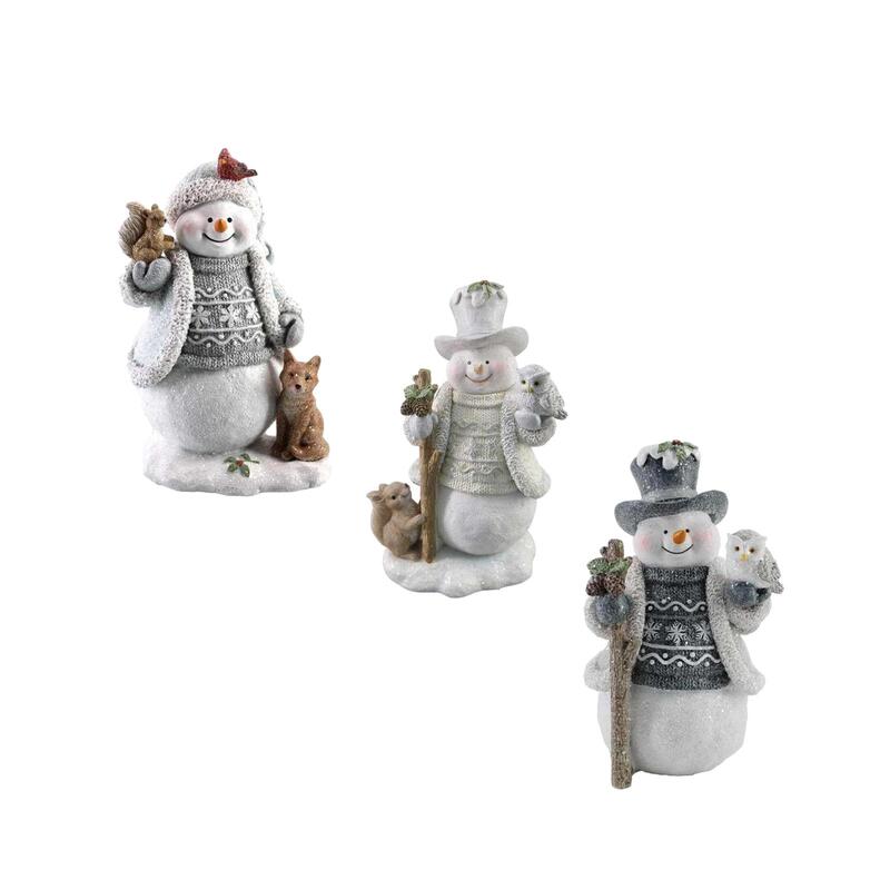 Рождественское украшение в виде снеговика, Рождественская настольная статуя, коллекционная кукла, милая