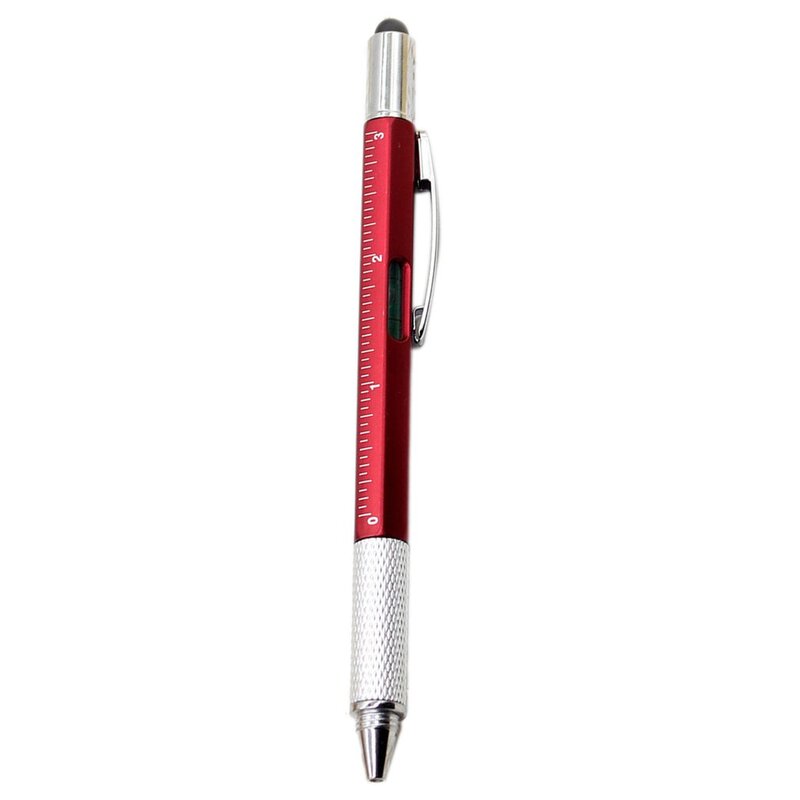 Multifunction 4-in-1 Foldable Ballpoint Pen Stylus (Flashlight + Support) for Tablet Cellphone