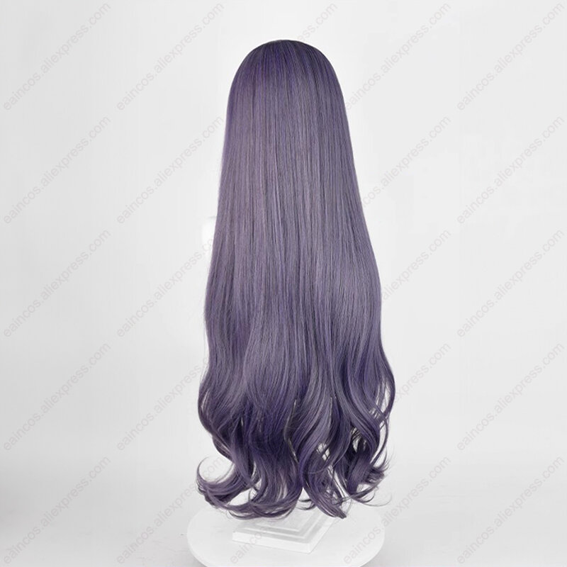 Anime Tomoyo Daidouji Cosplay Perücke 85cm lange graues lila lockige Perücken hitze beständiges synthetisches Haar